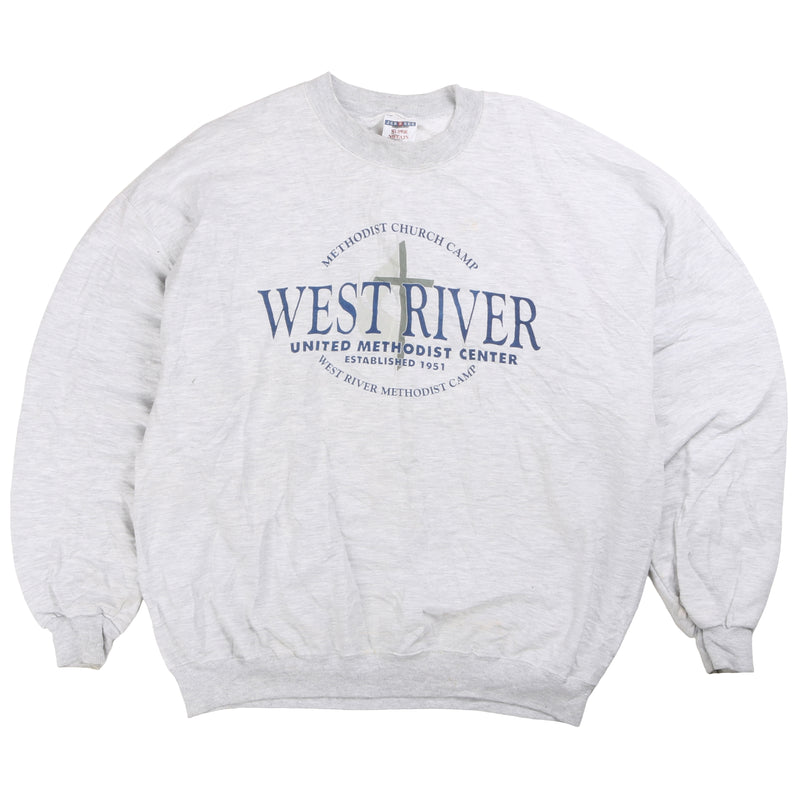 Jerzees  West River Heavyweight Sweatshirt XLarge Grey