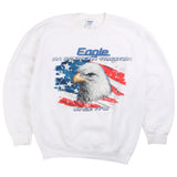 Gildan  Eagle Crewneck Sweatshirt Large White