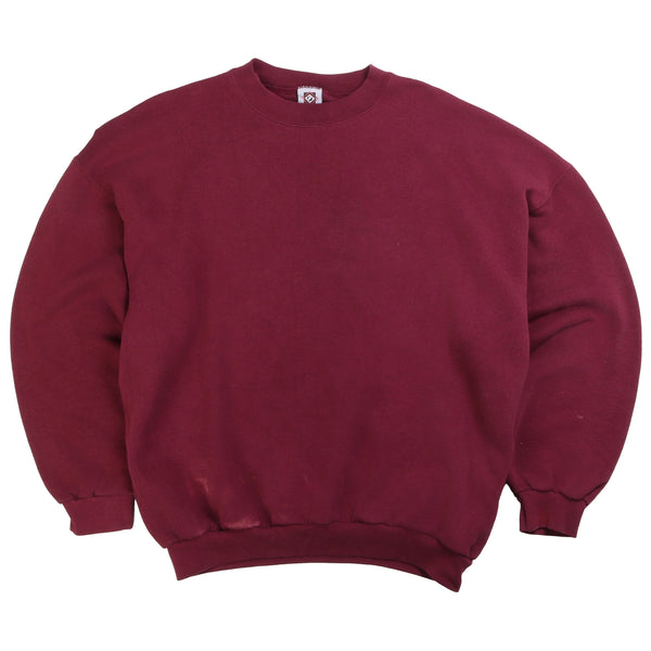 Franklin  Plain Crewneck Sweatshirt XLarge Burgundy Red