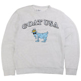 Goat  Goat USA Crewneck Sweatshirt Small Grey