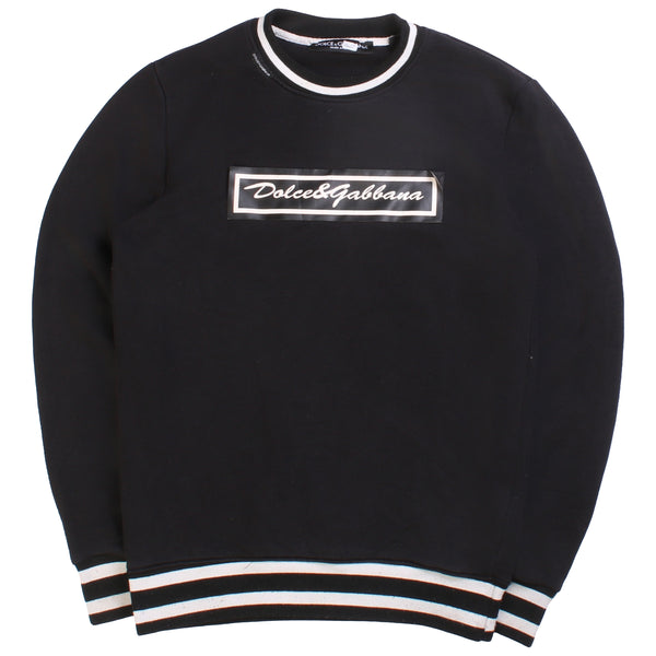 Dolce and Gabbana  Pullover Crewneck Jumper / Sweater Small Black