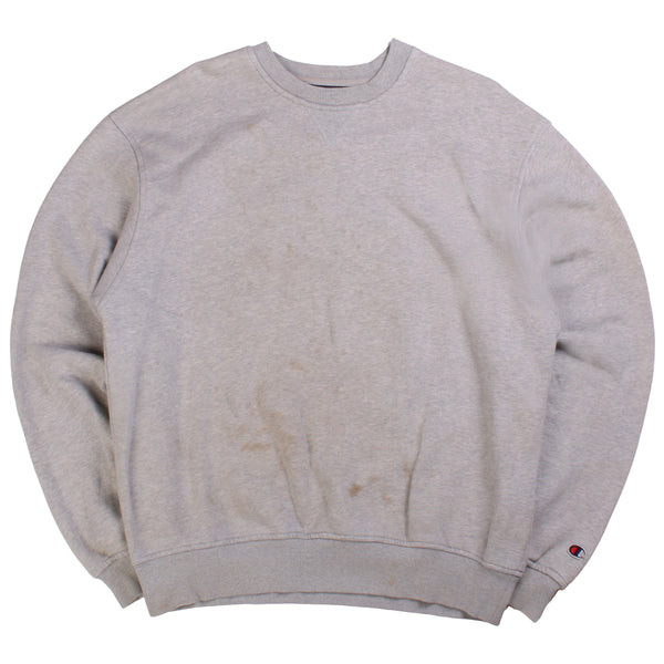 Champion  Heavyweight Crewneck Sweatshirt Large Grey