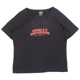 Harley Davidson  Back Print Short Sleeve Crewneck T Shirt XXLarge (2XL) Black