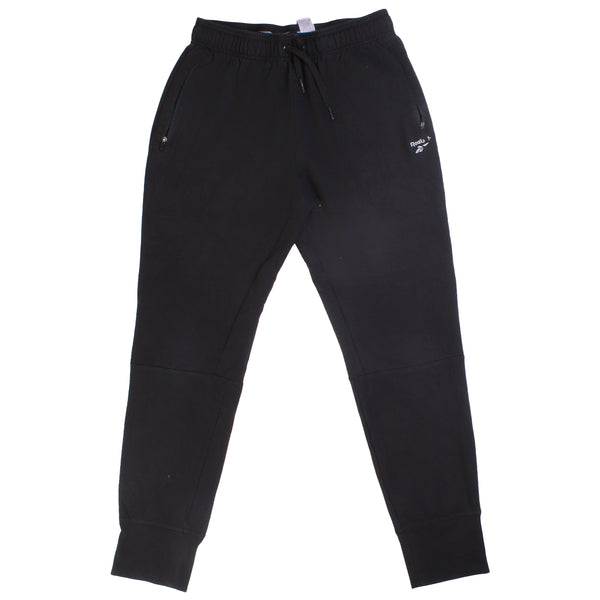 Reebok  Cuffed Elasticated Waistband Joggers / Sweatpants Small Black