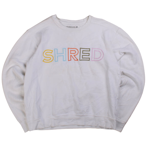 Shred  Shred Crewneck Sweatshirt Small White