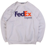 Lee  Fed Express Crewneck Sweatshirt Medium White