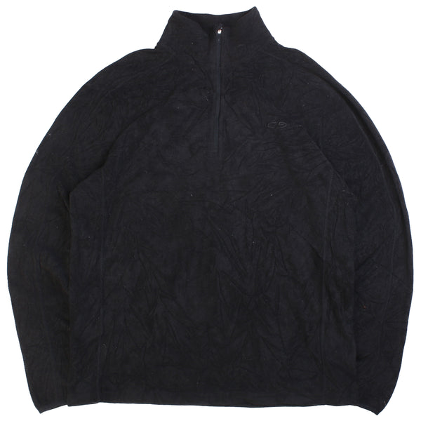 Gildan  Quarter Zip Fleece Jumper Medium Black