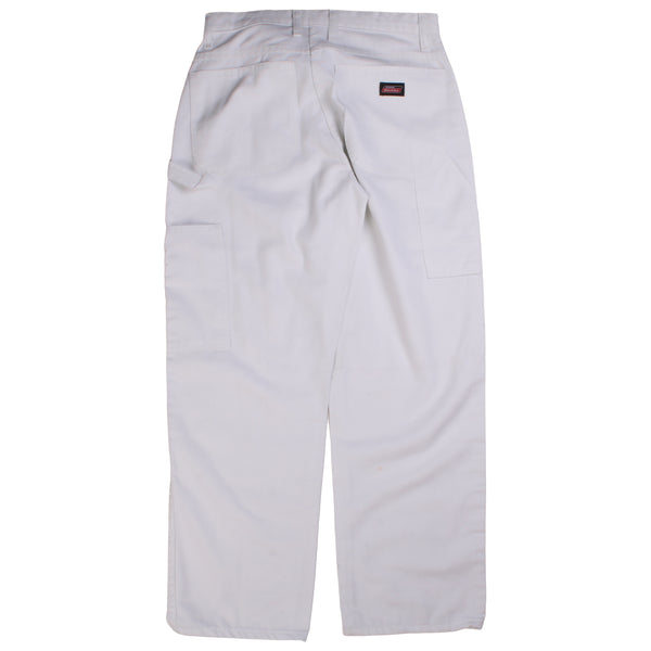 Dickies  Carpenter Workwear Baggy Trousers / Pants 32 White