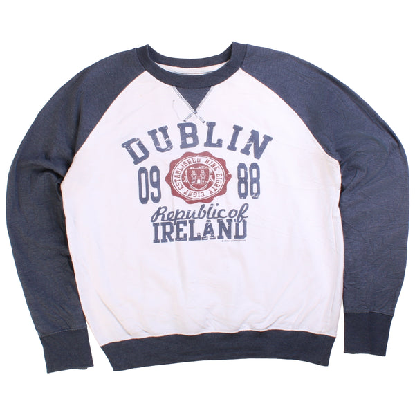 Dublin  Dublin Heavyweight Crewneck Sweatshirt Small (missing sizing label) White