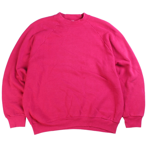 Fruit of the Loom  Crewneck Sweatshirt Large Pink