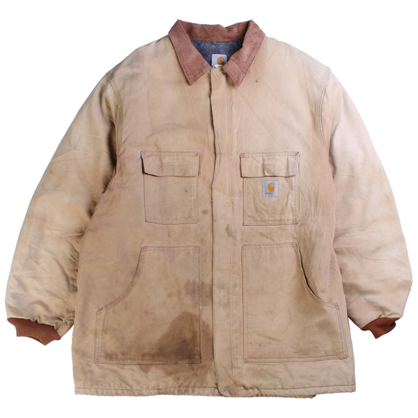 Carhartt  Collared Heavyweight Workwear Jacket XXLarge (missing sizing label) Tan Brown