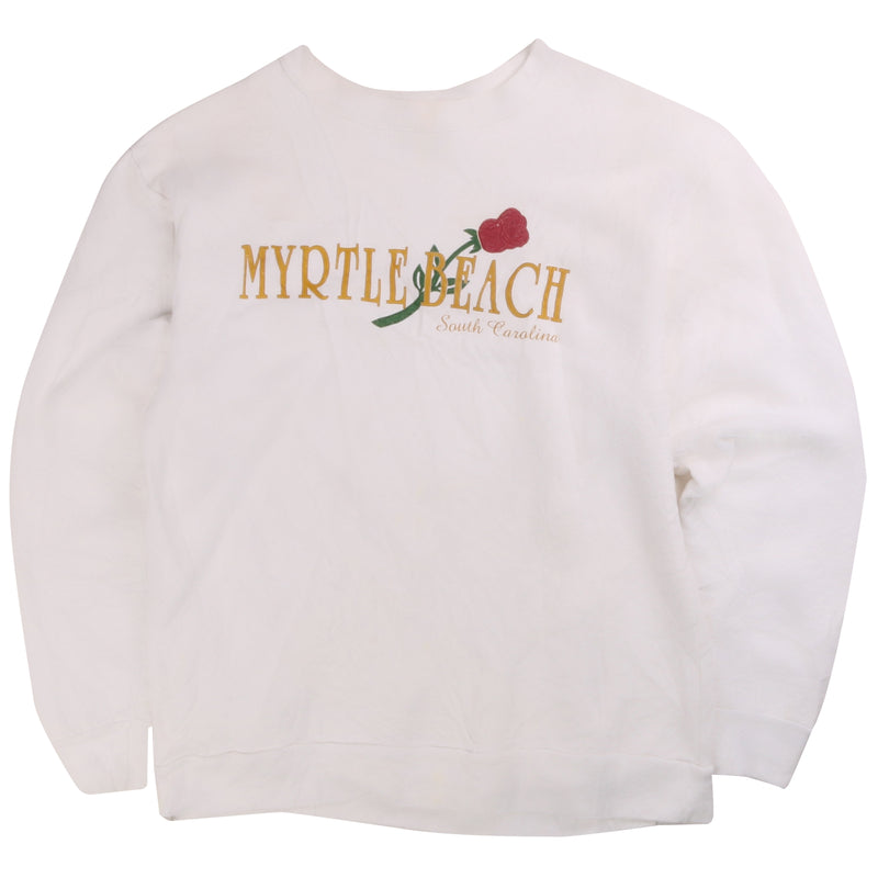 Myrtle Beach  Myrtle Beach Crewneck Sweatshirt Large White