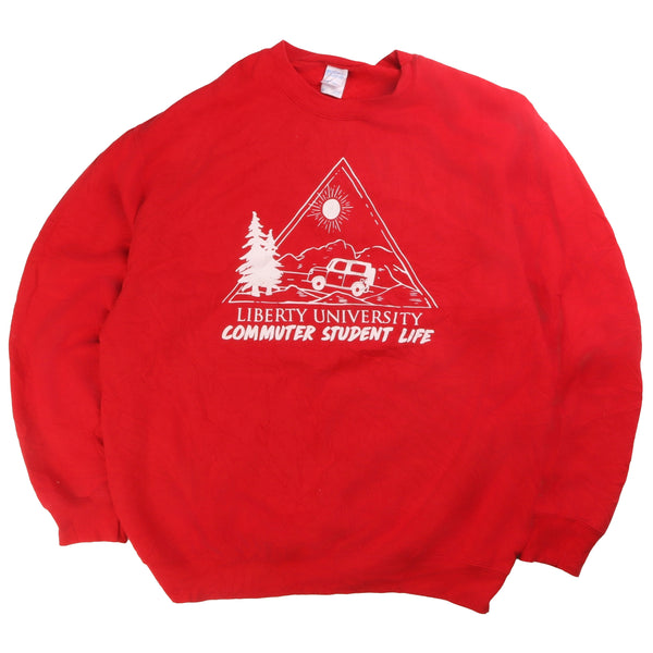 Port and Company  Graphic Heavyweight Crewneck Sweatshirt XLarge Red