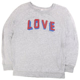Old NAvy  Love Spellout Crewneck Sweatshirt XSmall Grey