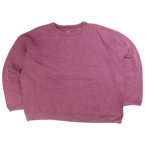 Fruit of the Loom  505 Denim Slim Sweatshirt Large (missing sizing label) Pink