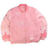 Mitchell & Ness  M&N x Joe Freshgoods Racing Jacket Chicago White Sox Bomber Jacket XXLarge (2XL) Pink
