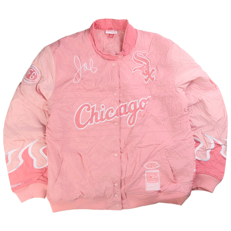 Mitchell & Ness  M&N x Joe Freshgoods Racing Jacket Chicago White Sox Bomber Jacket XXLarge (2XL) Pink