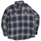 George  Check Long Sleeve Button Up Shirt XLarge Navy Blue