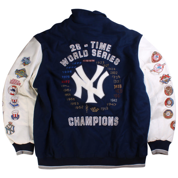 MLB  New York 26 times World Series MLB Bomber Jacket XXXLarge (3XL) Navy Blue