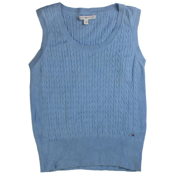 Tommy Hilfiger  Knitted Crewneck Vest T Shirt XLarge Blue