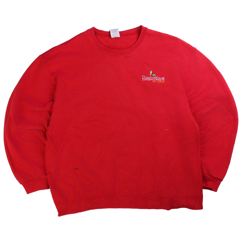 Jerzees  Art Center Crewneck Sweatshirt XLarge Red