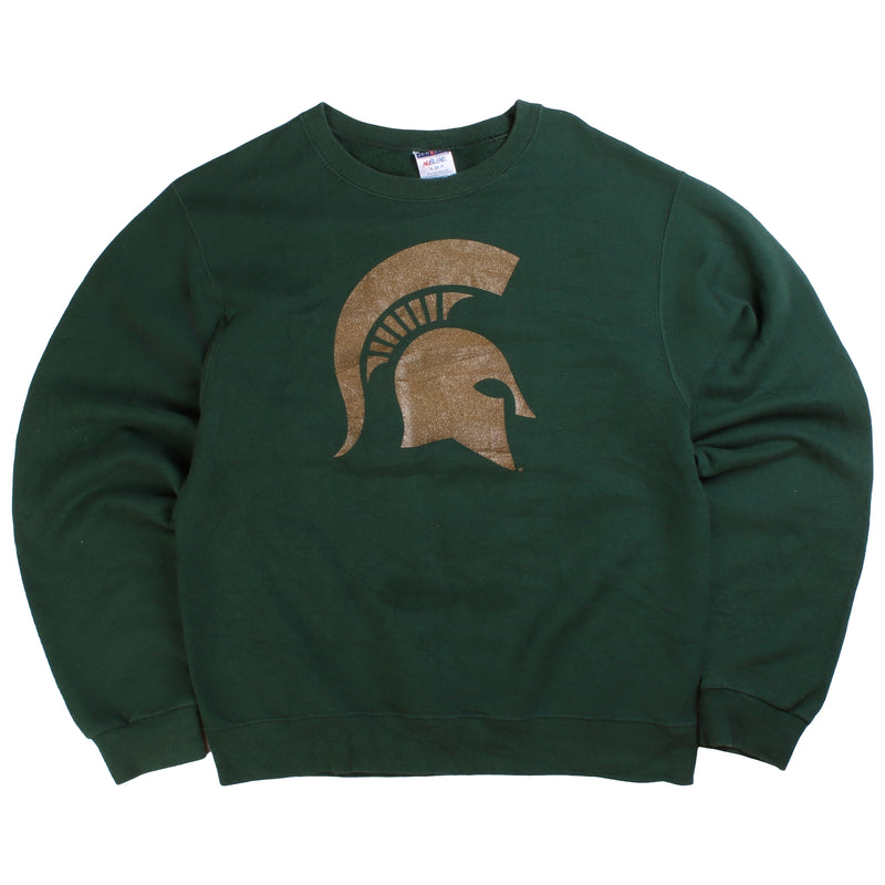 Gildan  Michigan State Crewneck Sweatshirt Small Green