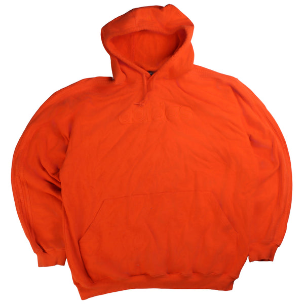 Adidas  Spellout Pullover Heavyweight Hoodie XXLarge (2XL) Orange