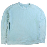 Time & Tru  Plain Heavyweight Crewneck Sweatshirt Medium Blue