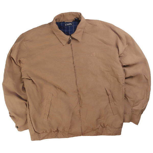 Chaps Ralph Lauren  Full Zip Up Heavyweight Harrington Jacket XLarge Beige Cream