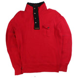 Polo Ralph Lauren  Pullover Quarter Button Jumper / Sweater Small Red
