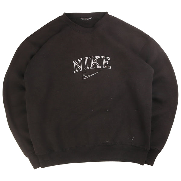 Nike  Spellout Heavyweight Crewneck Sweatshirt Medium Black