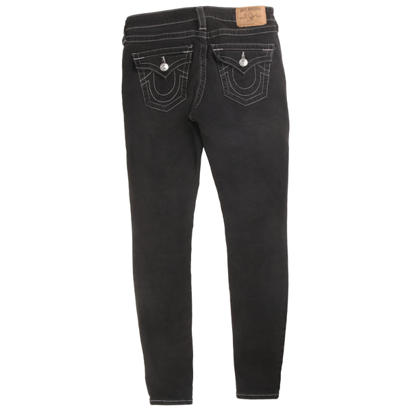 True Religion  Billy Super T Denim Skinny Jeans / Pants 26 Black