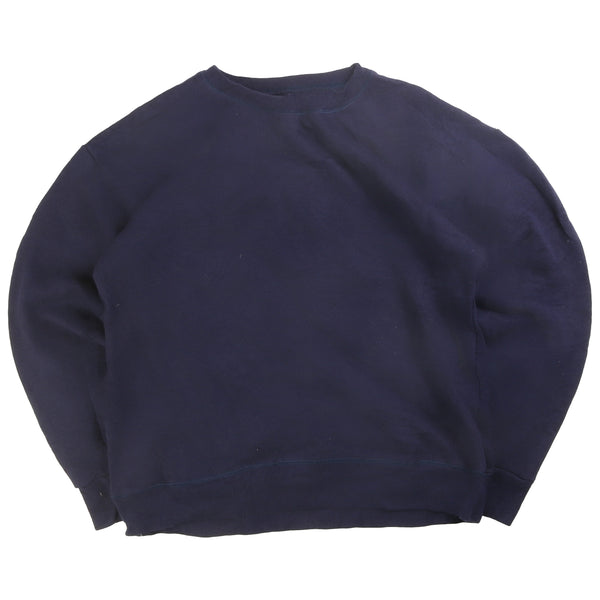 Hanes  Plain Heavyweight Crewneck Sweatshirt XLarge Navy Blue