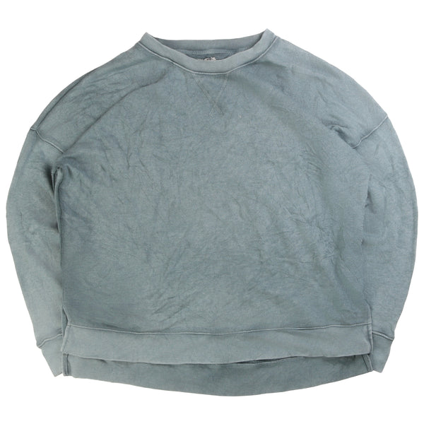 Time & Tru  Plain Heavyweight Crewneck Sweatshirt XLarge Blue