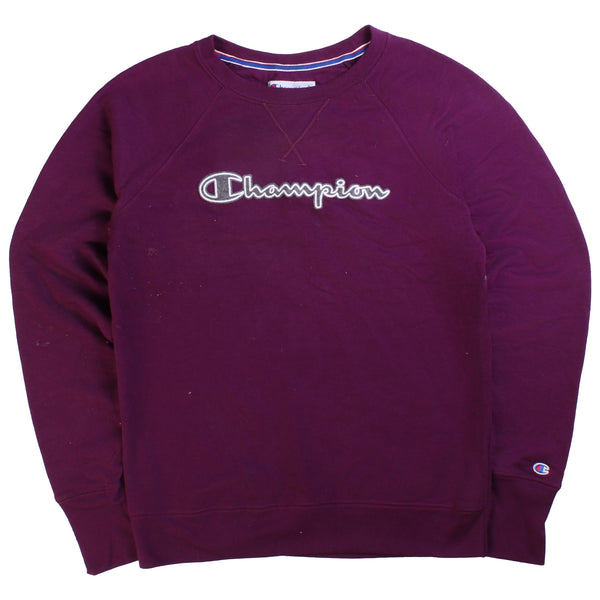 Champion  Spellout Heavyweight Crewneck Sweatshirt XSmall Purple