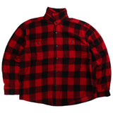 Chaps Ralph Lauren  Lumberjack Fleece Button Up Shirt XLarge Red