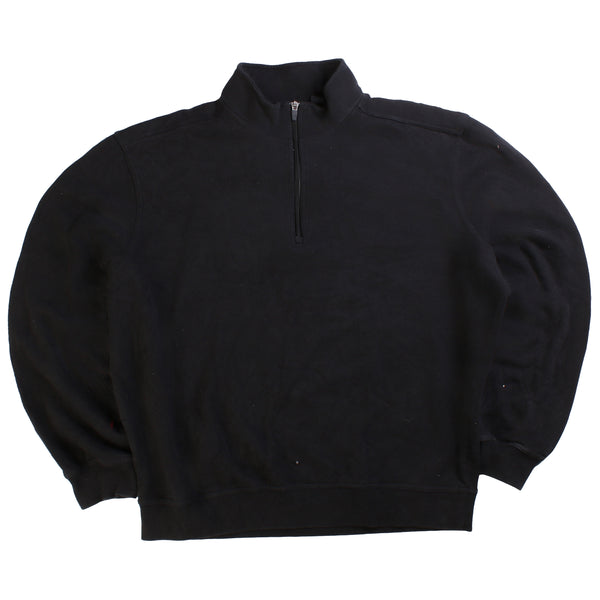 PING  Plain Quarter Zip Sweatshirt Large Black