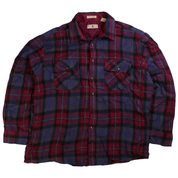 Northwest Territory  Check Lumberjack Long Sleeve Button Up Shirt XLarge Purple