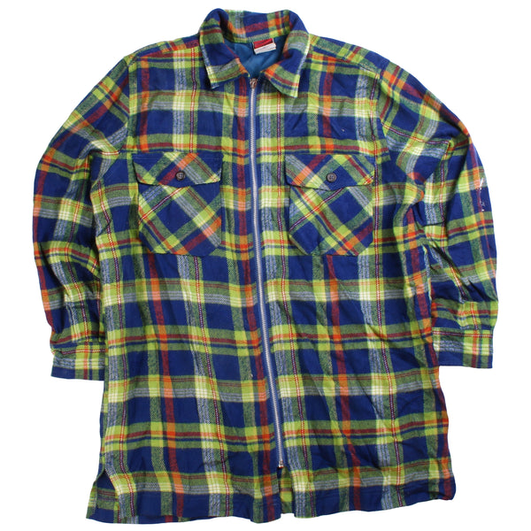 Palmettos  Long Sleeve Check Button Up Shirt Small Blue