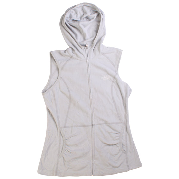 The North Face  Vest Sleeveless Full Zip Up Fleece Jumper Medium White