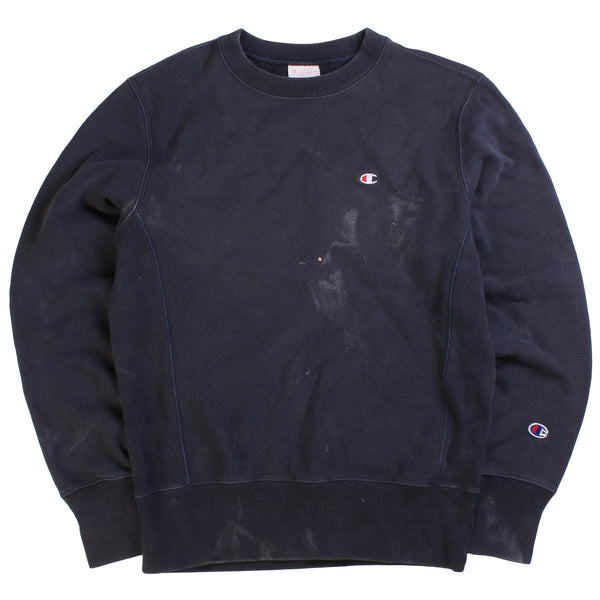 Champion  Reverse Weave Crewneck Heavyweight Sweatshirt Small Navy Blue