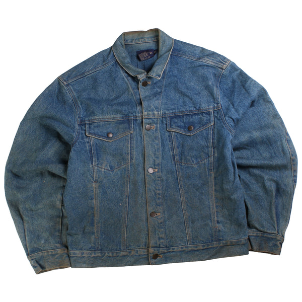 Calvin Klein  Heavyweight Button Up Denim Jacket XLarge Blue