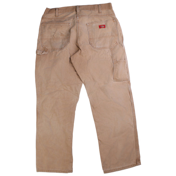 Dickies  Cargo Carpenter Workwear Trousers / Pants 34 Beige Cream