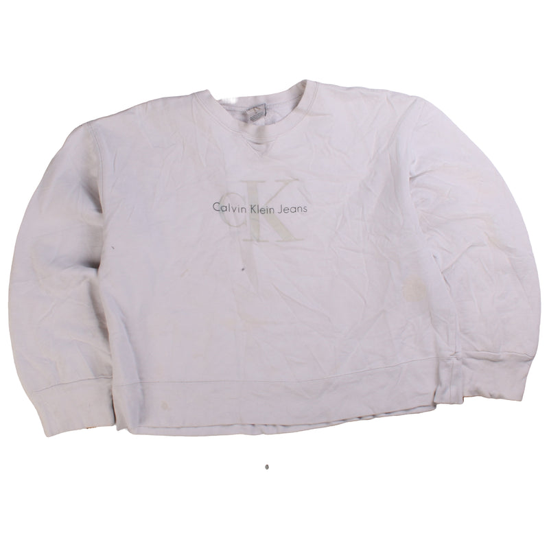 Calvin Klein  Heavyweight Crewneck Sweatshirt XLarge White