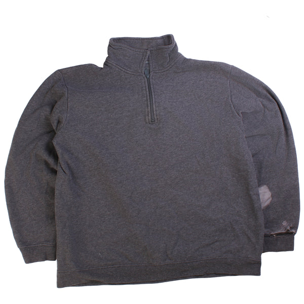 Croft&Barrow  Quarter Zip Heavyweight Sweatshirt Large Grey