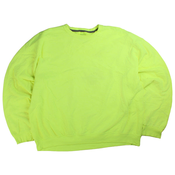 Fruit of the Loom  Heavyweight Crewneck Plain Jumper / Sweater XXLarge (2XL) Yellow