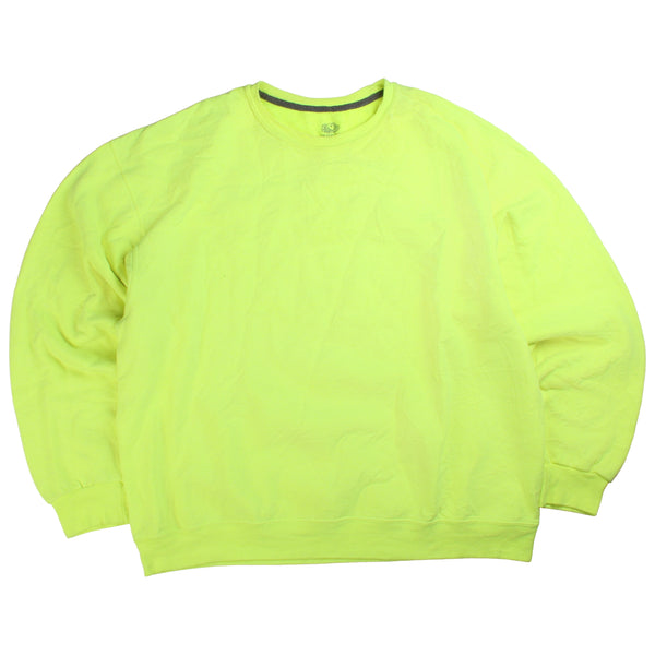 Fruit of the Loom  Plain Crewneck Sweatshirt XXLarge (2XL) Yellow