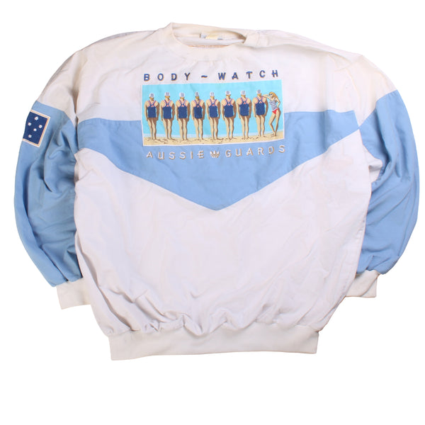 Adidas  Body-Watch Aussie Guards 80's Heavyweight Heavyweight Sweatshirt XLarge (missing sizing label) White