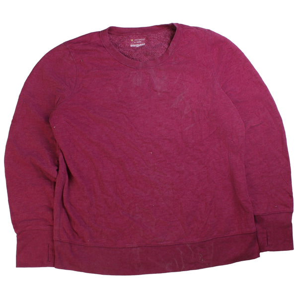 Tekgear  Plain Heavyweight Crewneck Sweatshirt XLarge Burgundy Red