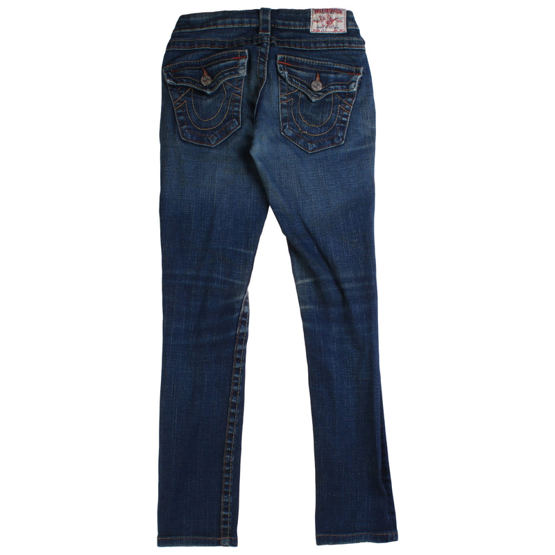 True Religion Julie Billy Super T Skinny Women's Jeans / Pants 26 Navy Blue